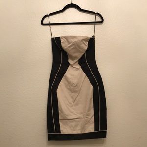 Blaque label strapless dress, fitted. Size small